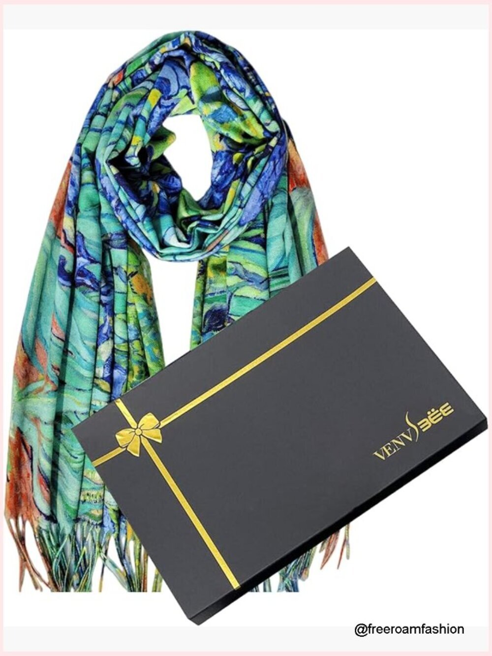 Reversible Soft Oversized Scarf Shawl Wrap Pashmina Gift Box